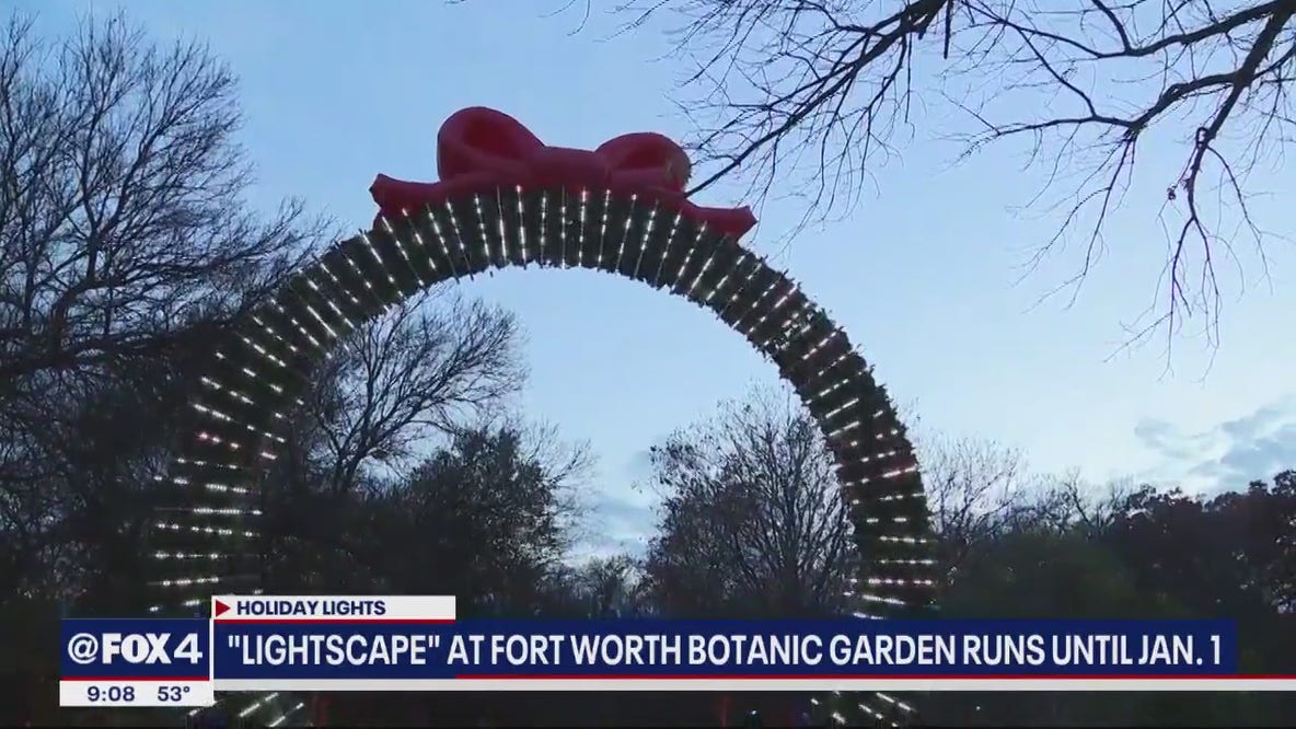 Lightscape returns to Fort Worth Botanic Gardens